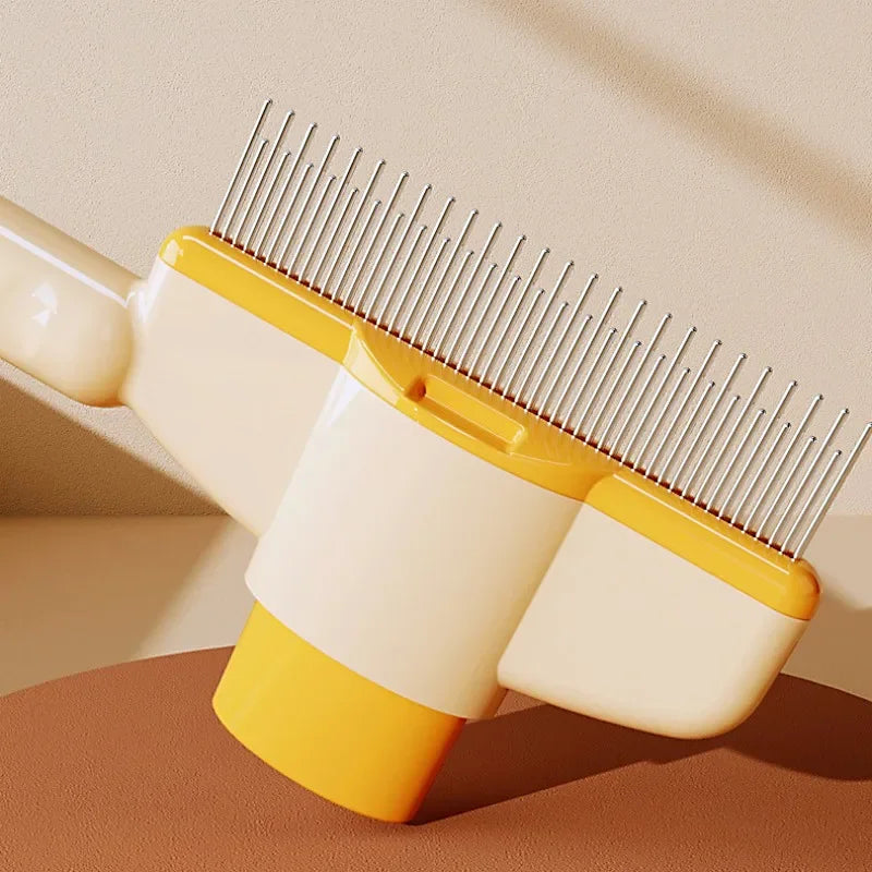 Self-Cleaning Pet Grooming Comb – Easy One-Button Hair Remover for Dogs & Cats