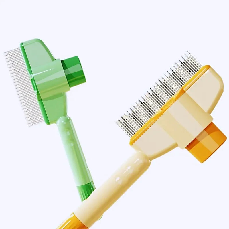 Self-Cleaning Pet Grooming Comb – Easy One-Button Hair Remover for Dogs & Cats