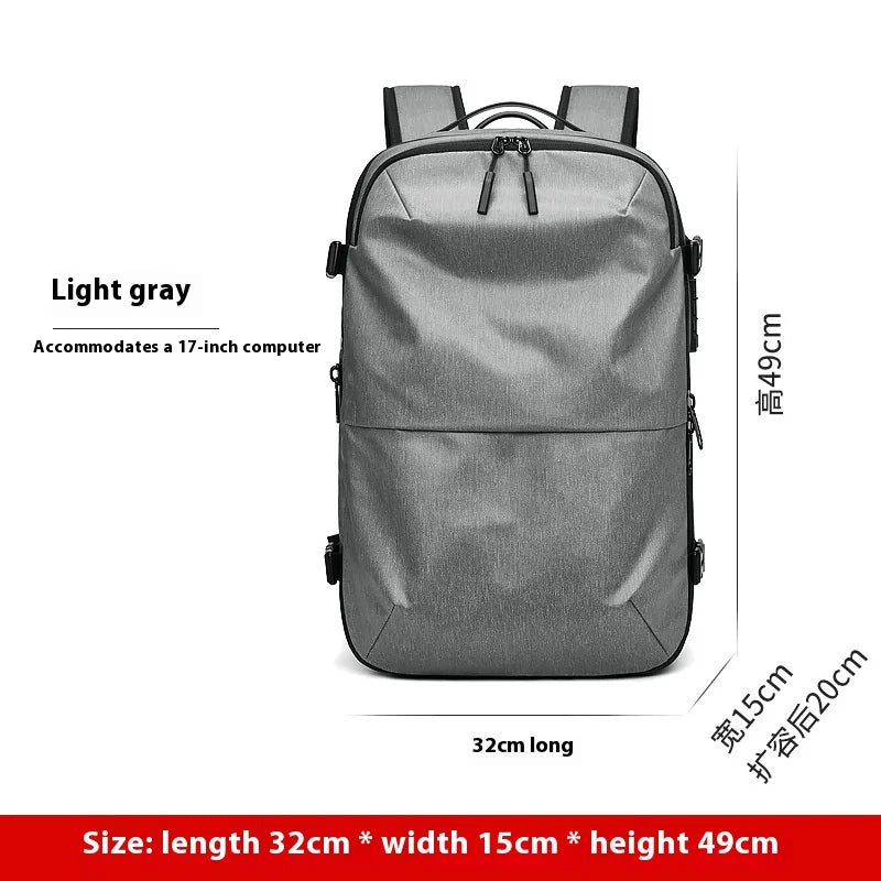 Travel Vacuum Compression Backpack with Electric Pump – Expandable, Waterproof & Fashionable