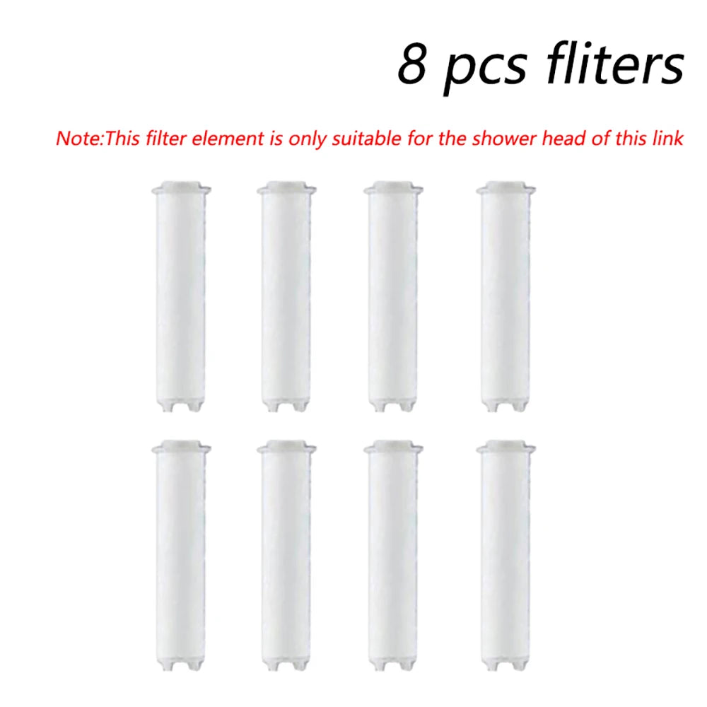 4 Modes Handheld Shower Head with Brush Cotton Filters One-click Stop Water Saving High Pressure Showerhead for Bathroom