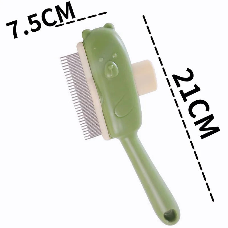 Self-Cleaning Pet Grooming Comb – Easy One-Button Hair Remover for Dogs & Cats