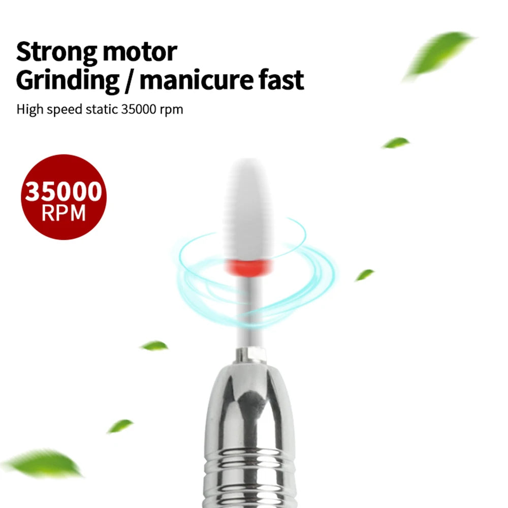 New Fashion Nail Drill 35000 RPM HD Display Touch Screen Electric Drill Machine for Nails Nail Sander Professional Manicure Set