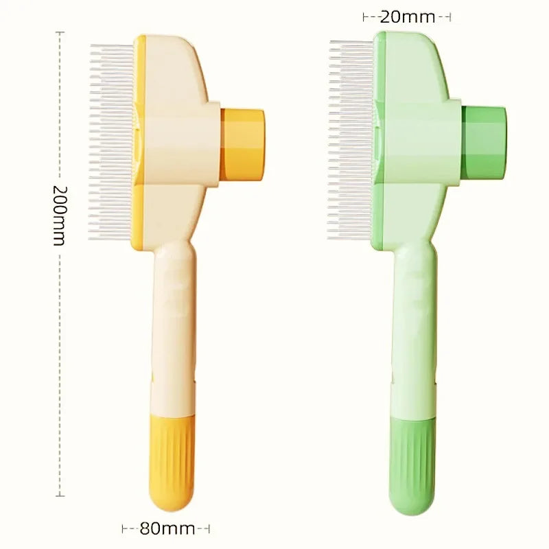 Self-Cleaning Pet Grooming Comb – Easy One-Button Hair Remover for Dogs & Cats