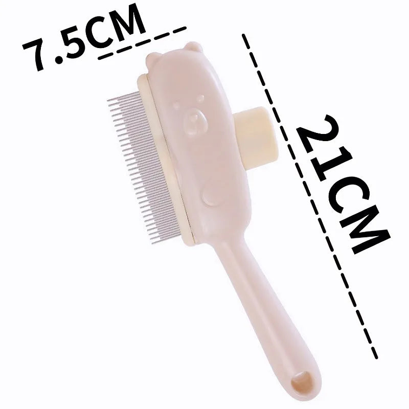 Self-Cleaning Pet Grooming Comb – Easy One-Button Hair Remover for Dogs & Cats