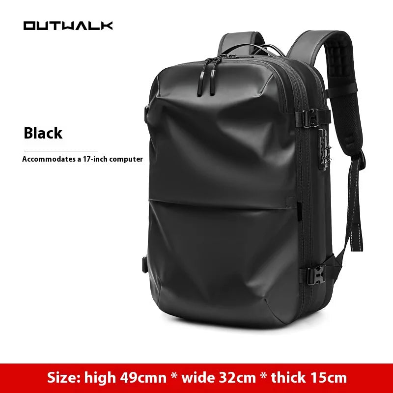 Travel Vacuum Compression Backpack with Electric Pump – Expandable, Waterproof & Fashionable