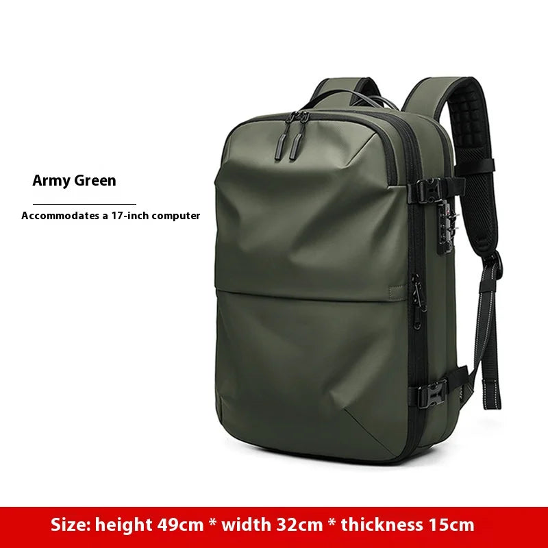 Travel Vacuum Compression Backpack with Electric Pump – Expandable, Waterproof & Fashionable