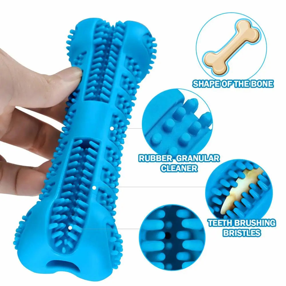 Transform Your Dog’s Smile – 360° Soft Rubber Toothbrush & Chew Toy