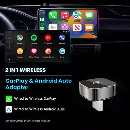 New Wireless CarPlay Android Auto Adapter USB Dongle Smart Mini Box Plug And Play Universal For VW Toyota Nissan Honda Ford Benz