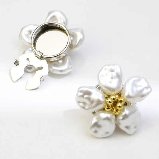 Elegant Pearl Cufflinks – Timeless Shirt Button Covers for Men &amp; Women