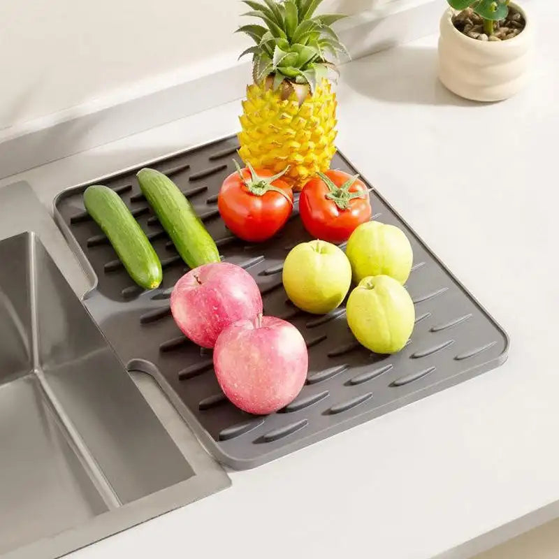 Multi-Functional Foldable Silicone Drainage Mat – Ultimate Kitchen Companion