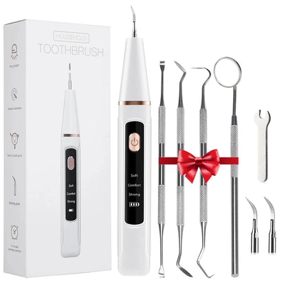 Dental Scaler For Teeth Tartar Remover Electric Teeth Cleaner Tooth Calculus Plaque Remover Ultrasonic Dental Stone Removal