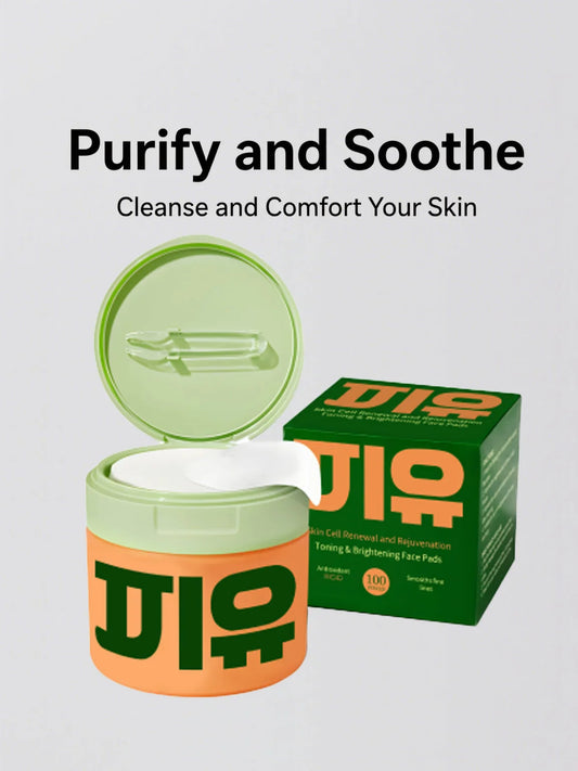 TITK HOT Korean skincare product anti-aging,dark spot and wrinkle minimizing toner pad,100pcs centella,asiatica and niacinamide