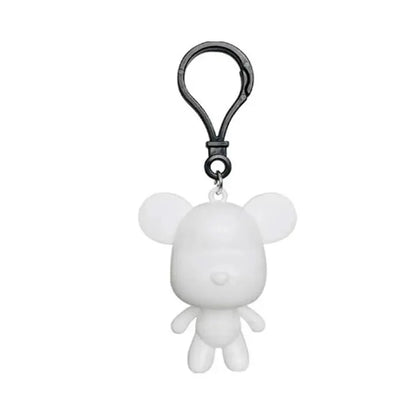 Creative Fluid Bear Handmade DIY Painting Violent Bear Sculpture White Mold Doll Figurine Toys Animal Bear Home Decor Ornaments