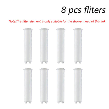 4 Modes Handheld Shower Head with Brush Cotton Filters One-click Stop Water Saving High Pressure Showerhead for Bathroom