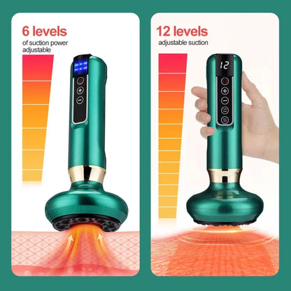 Intelligent Electric Cupping Device Vacuum Negative Pressure Meridian Dredging Heating Function Household Electrical Cupping Set