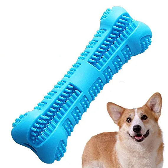 Transform Your Dog’s Smile – 360° Soft Rubber Toothbrush & Chew Toy