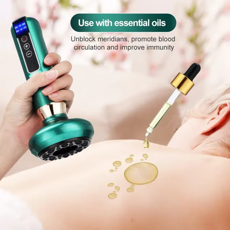 Intelligent Electric Cupping Device Vacuum Negative Pressure Meridian Dredging Heating Function Household Electrical Cupping Set