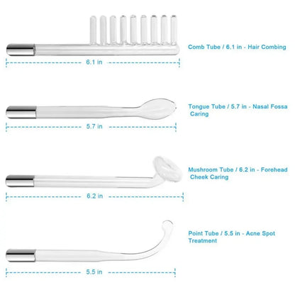 High Frequency Facial Machine 4 In 1 Handheld Electric For Face Skin Beauty Tools Portable Neon Wand Acne Treatment Therapy Wand