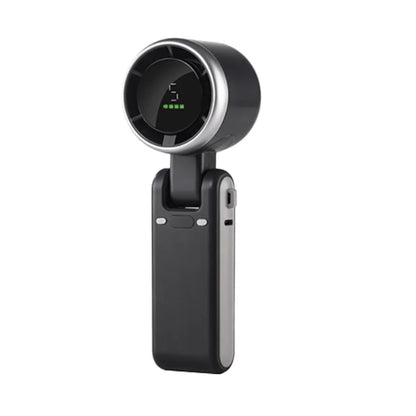 2025 New Hand-held LED Display 180 Degree Folding Desktop Mini Fan Hanging Neck Outdoor Folding High-speed Powerful Turbo Fan