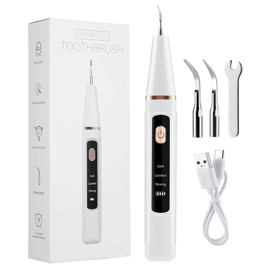 Dental Scaler For Teeth Tartar Remover Electric Teeth Cleaner Tooth Calculus Plaque Remover Ultrasonic Dental Stone Removal