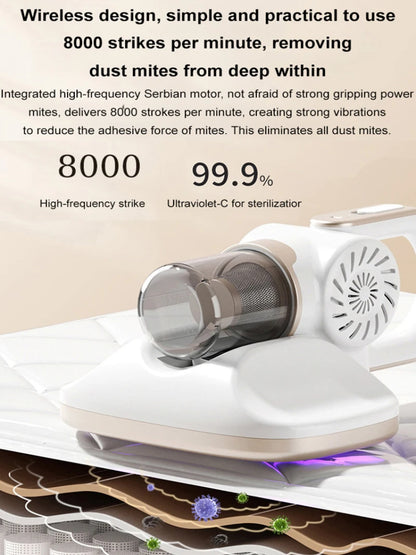 Cordless High-Power Vacuum Cleaner – Ultimate Dust Mite &amp; Wet-Dry Floor Cleaning Device