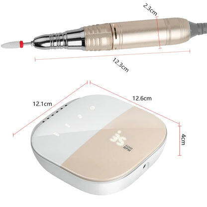 New Fashion Nail Drill 35000 RPM HD Display Touch Screen Electric Drill Machine for Nails Nail Sander Professional Manicure Set