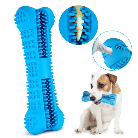 Transform Your Dog’s Smile – 360° Soft Rubber Toothbrush & Chew Toy