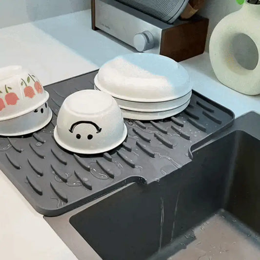 Multi-Functional Foldable Silicone Drainage Mat – Ultimate Kitchen Companion