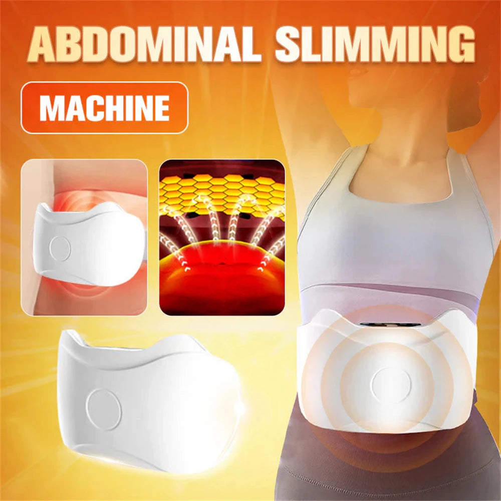 Electric Wireless Abdominal Massager For Fat Burning & Digestion Waist Fitness Fat Slimming Weight Loss Body Shaping Instrument