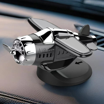 Rotating Fighter Decoration Car Solar Decoration Car Decoration Solar Powered Propeller Fighter with Unique Design
