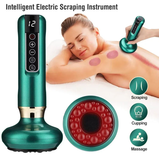 Intelligent Electric Cupping Device Vacuum Negative Pressure Meridian Dredging Heating Function Household Electrical Cupping Set