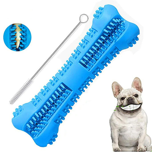 Transform Your Dog’s Smile – 360° Soft Rubber Toothbrush & Chew Toy