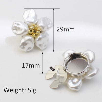 Elegant Pearl Cufflinks – Timeless Shirt Button Covers for Men &amp; Women