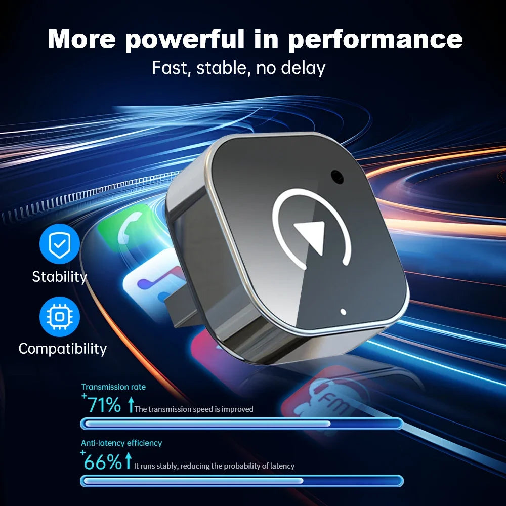 New Wireless CarPlay Android Auto Adapter USB Dongle Smart Mini Box Plug And Play Universal For VW Toyota Nissan Honda Ford Benz